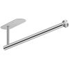 Paper Towel Holder Under Cabinet, Adhesive Stailess Steel Paper Towel Rolls Holder Wall Mount for Kitchen Bathroom - Silver