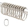 Elliptical Five Bead Metal Hooks Shower Curtain Clasp  - 1
