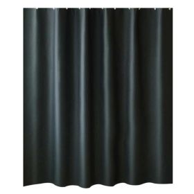 Black PEVA Bathroom Shower Curtain Waterproof Shower Curtain Bathroom Decoration, 71x71inch - Default