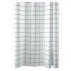 White Checkered PEVA Bathroom Shower Curtain Waterproof Shower Curtain Bathroom Decoration, 71x71inch - Default