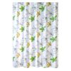 Yellow Green Flower PEVA Bathroom Waterproof Shower Curtain Bathroom Hanging Curtain Toilet Door Curtain Partition Curtain, 71x71inch - Default