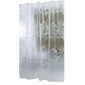 Transparent Shower Curtain Modern Design PEVA Shower Curtain, 180x180 cm - Default