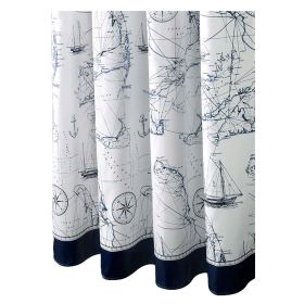 Waterproof Fashion Design Shower Curtain Blue Shower Curtains, 180x180 cm - Default
