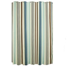 Thick Polyester Shower Curtain Stripe Pattern Shower Curtains, 150x180 cm - Default