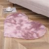 1pc, Tie-dye Silk Wool Area Rug, Plush Carpet, PV Velvet Floor Mat, 27.56*31.5inch - Tie Dye Pink - 27.56*31.5inch