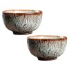2.3 oz Handmade Porcelain Tea Bowl Chinese Kungfu Teacup Japanese Wine Cup, 2 Pcs Beige - Default