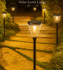 PSDS028. Solar outdoor courtyard garden with decorative light-controlled lawn lights - PSDS028