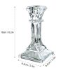 Glass Candle Holder Candlestick Wedding Centerpiece Candle Holders Romantic Wedding Centerpieces For Tables Wedding Home Decor - 16x8cm3 - CN