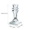 Glass Candle Holder Candlestick Wedding Centerpiece Candle Holders Romantic Wedding Centerpieces For Tables Wedding Home Decor - 15.5x8cm1 - CN