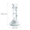 Glass Candle Holder Candlestick Wedding Centerpiece Candle Holders Romantic Wedding Centerpieces For Tables Wedding Home Decor - 15.5x8cm - CN
