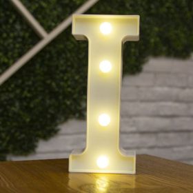 Alphabet Letter LED Lights Luminous Number Lamp Decor Battery Night Light for home Wedding Birthday Christmas party Decoration - I