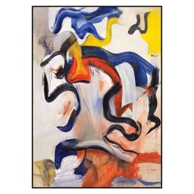 100% Handmade Abstract Painting Decor Wall Painting for Living Room Large Colorful Modern Home Decoration Oil Painting on Canvas - 70x140cm