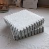 Living Room Carpet Tiles Interlocking Level Loop Square Carpet Tiles Area Rugs Play Mat - Light Gray - 30pcs