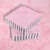 Living Room Carpet Tiles Interlocking Level Loop Square Carpet Tiles Area Rugs Play Mat - Pink - 15pcs