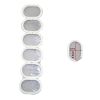 10-12 PCS C-type Plastic Shower Curtain Ring Hooks - M