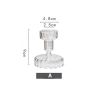 Vintage Glass French Style Candlestick Crystal Glass Candle Holders Simple Wedding Romantic Candlelight Dinner Home Decoration - A