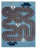 Home Decor Indoor/Outdoor Accent Rug Whimsical  Stylish Classic Pattern Design - Blue - 3'6" X 5'6"