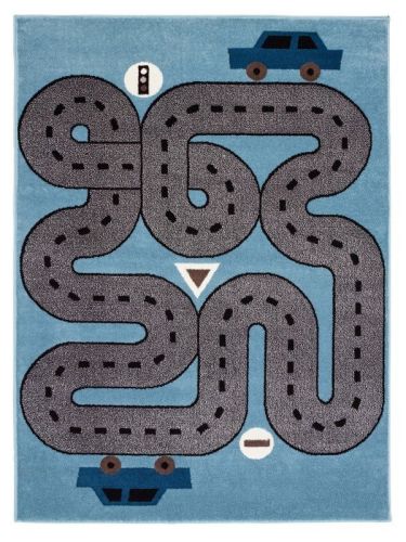Home Decor Indoor/Outdoor Accent Rug Whimsical  Stylish Classic Pattern Design - Blue - 3'6" X 5'6"