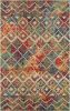 Stylish Classic Pattern Design Floral Damask High-Low Indoor Outdoor Area Rug - As pic show - 5' X 8'