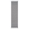 NAAR Guros Collection 2X8 Grey/White /Geometric Indoor/Outdoor Area Rug - as Pic