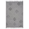 5X7 White/Grey /Trellis Indoor/Outdoor Area Rug - as Pic