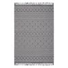 5X7 Grey/White /Geometric Indoor/Outdoor Area Rug - as Pic