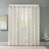 Fretwork Burnout Sheer Curtain Panel(Only 1 Pc Panel) - as Pic