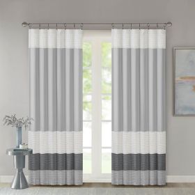 Polyoni Pintuck Curtain Panel(Only 1 Pc Panel) - as Pic