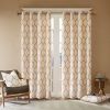 Metallic Geo Embroidered Curtain Panel(Only 1 Pc Panel) - as Pic