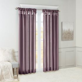 Twist Tab Lined Window Curtain Panel(Only 1 Pc Window Panel) - as Pic