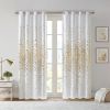 Grommet Top Metallic Animal Printed Total Blackout Curtain(Only 1 Pc Panel) - as Pic