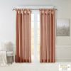 Twist Tab Lined Window Curtain Panel - as Pic