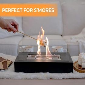 Portable Tabletop Fire Pits, Tabletop Smokeless Bio Ethanol Fireplace - as picture