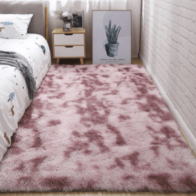 Soft Fluffy Area Rug for Bedroom and Living Room - Tie Dye Pink - 31.5*62.99inch