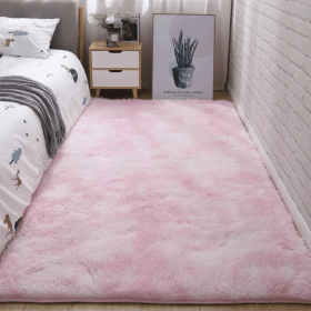 Soft Fluffy Area Rug for Bedroom and Living Room - Tie Dye Light Pink - 31.5*62.99inch