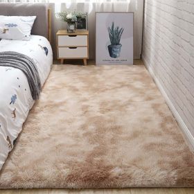 Soft Fluffy Area Rug for Bedroom and Living Room - Tie-dye Beige - 31.5*78.74inch