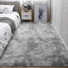 Soft Fluffy Area Rug for Bedroom and Living Room - Tie-dye Gray - 31.5*62.99inch