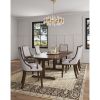 Manhattan Comfort Grand Faux Leather Dining Armchair in Light Grey - Default Title