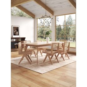 Manhattan Comfort Hamlet Dining Chair in Nature Cane - Set of 2 - Default Title