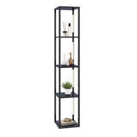 64 Inch Floor Lamp with 3-Level Dimmable LED Bulbs and Rotatable LED Poles - Black