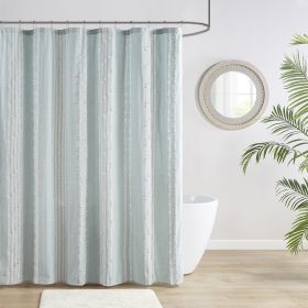 Cotton Jacquard Shower Curtain - as Pic