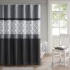 Embroidered and Pieced Shower Curtain - as Pic