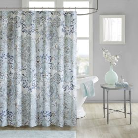 Printed Cotton Shower Curtain - as Pic