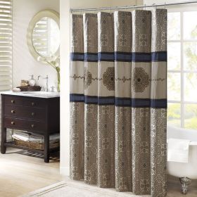 Embroidered Shower Curtain - as Pic