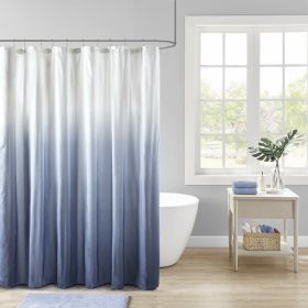 Ombre Printed Seersucker Shower Curtain - as Pic
