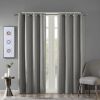 Printed Heathered Blackout Grommet Top Curtain Panel(Only 1 Pc Panel) - as Pic