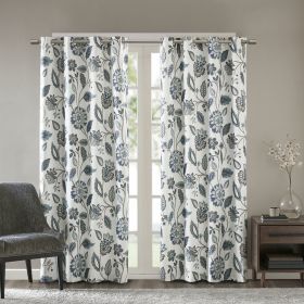 Jacquard Printed Room Darkening Curtain Panel - as Pic