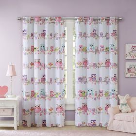 Owl Printed Blackout Curtain Panel(Only 1 Pc Panel) - as Pic