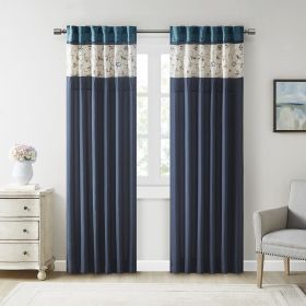 Embroidered Curtain Panel(Only 1 Pc Panel) - as Pic