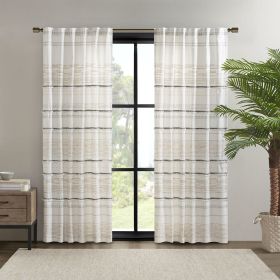 Cotton Printed Curtain Panel with tassel trim and Lining - as Pic